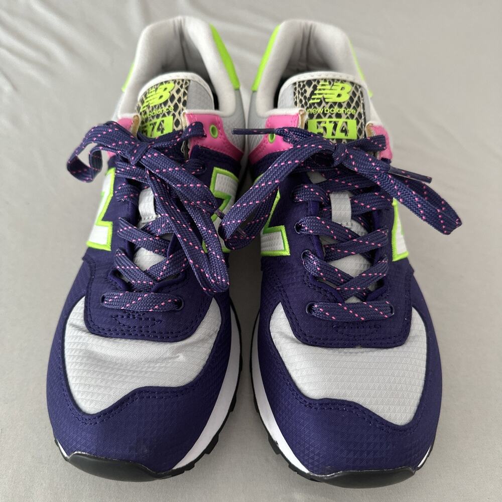 New Balance 574 Neon WL574JS Women’s Size 9 Multi Trainers - Picture 2 of 8
